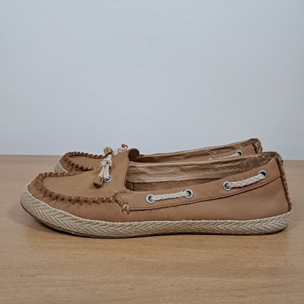 Ugg Chivon Nubuck Women's Loafers US 9 EU 40 Chestnut Sherpa - Picture 3 of 5